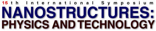 [15th International Symposium 'NANOSTRUCTURES: PHYSICS AND TECHNOLOGY']